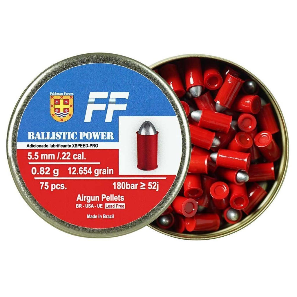 Chumbinho 5.5mm 70un. FF Balistic Power 14gr - Sports & Outdoors