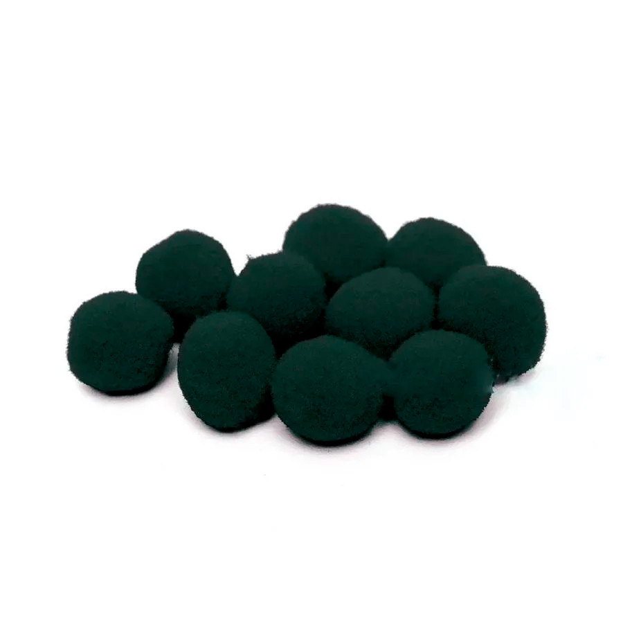 Pompom Decorativo Preto - 2cm - 25 unidades - Rizzo em Oferta na Shopee