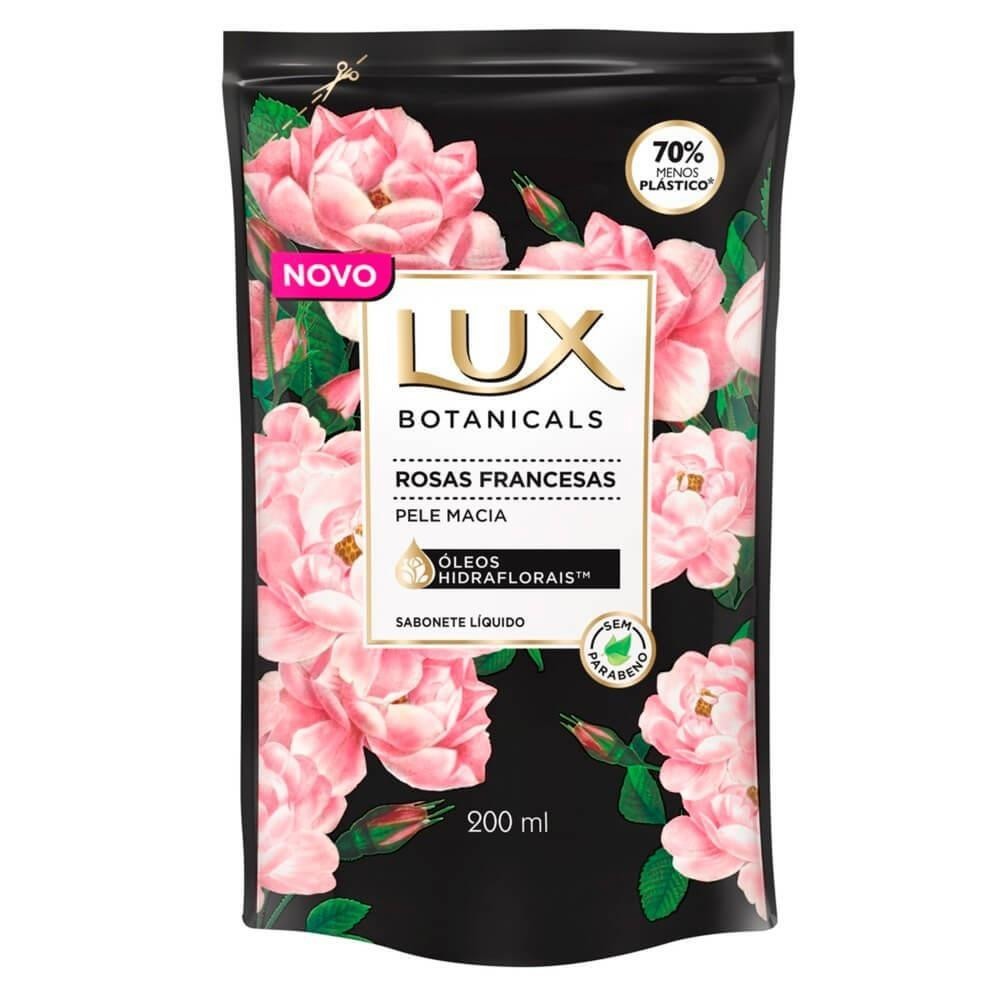 LUX SABONETE LÍQUIDO REFIL ROSAS FRANCESAS COM 200ML