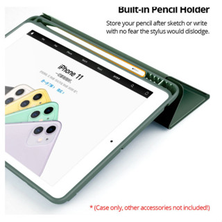 Capa magnetico inteligente com slot de canetas compativel ipad 7/8/9 ipad 10.2 /10.5pol em Oferta na Shopee