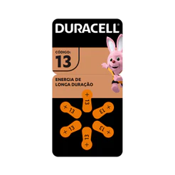 Pilha Duracell Auditiva 13 C/ 6 Unidades