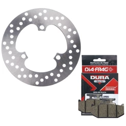 Disco de Freio Traseiro Lander 250 / Teneré 250 / Crosser 150 Abs + Pastilhas Diafrag Dura Tech