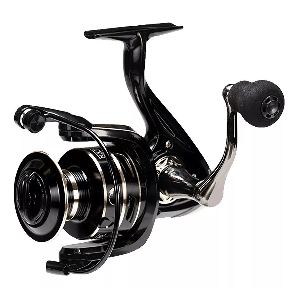 Molinete Pesca Pesada Alto Mar NX 6000 - 15 Rolamentos -  Carretel e Manivel em Aluminio