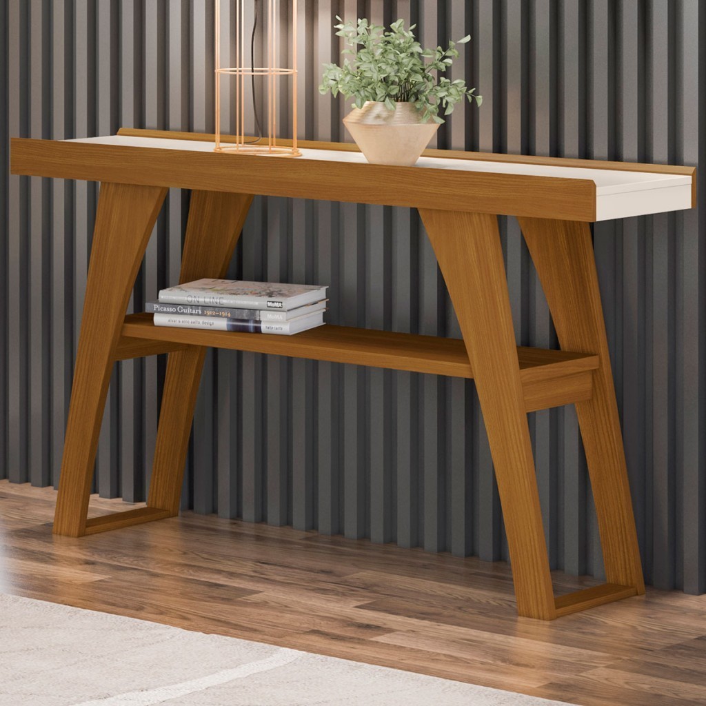 Aparador Joyce 1 Prateleira Nature/Off White - Henn - Home & Living