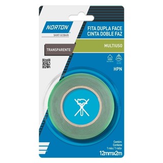 Fita Dupla Face Norton Transparente HPN 12mm x 2m em Oferta na Shopee