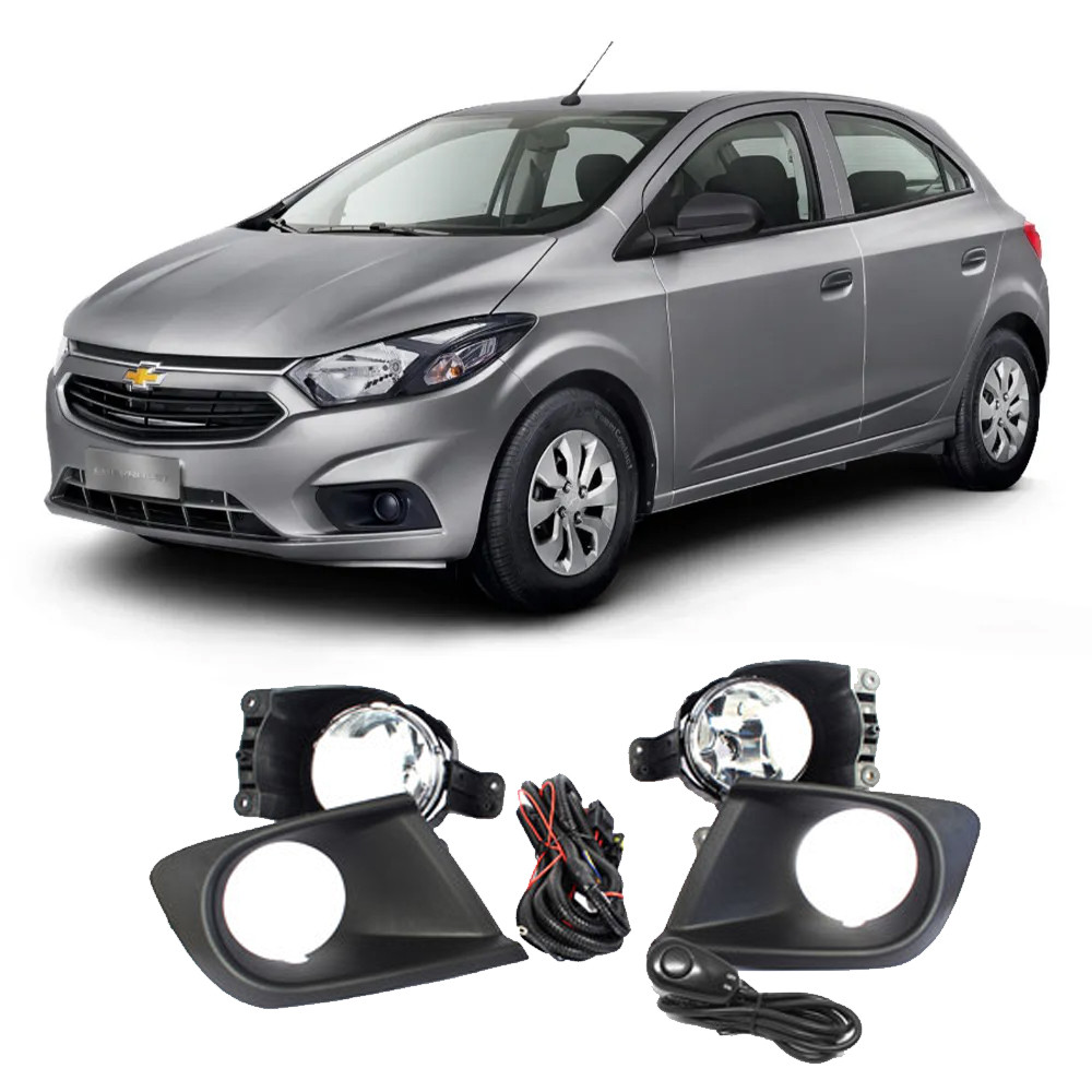 Kit Faról Milha Onix Joy 2017 até 2020 / Prisma Joy 2017 até 2020 Moldura e Chave Universal SL-042710U Shocklight em Oferta na Shopee