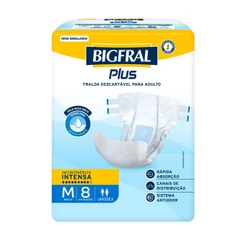 Fralda Bigfral Plus M 8 Unidades
