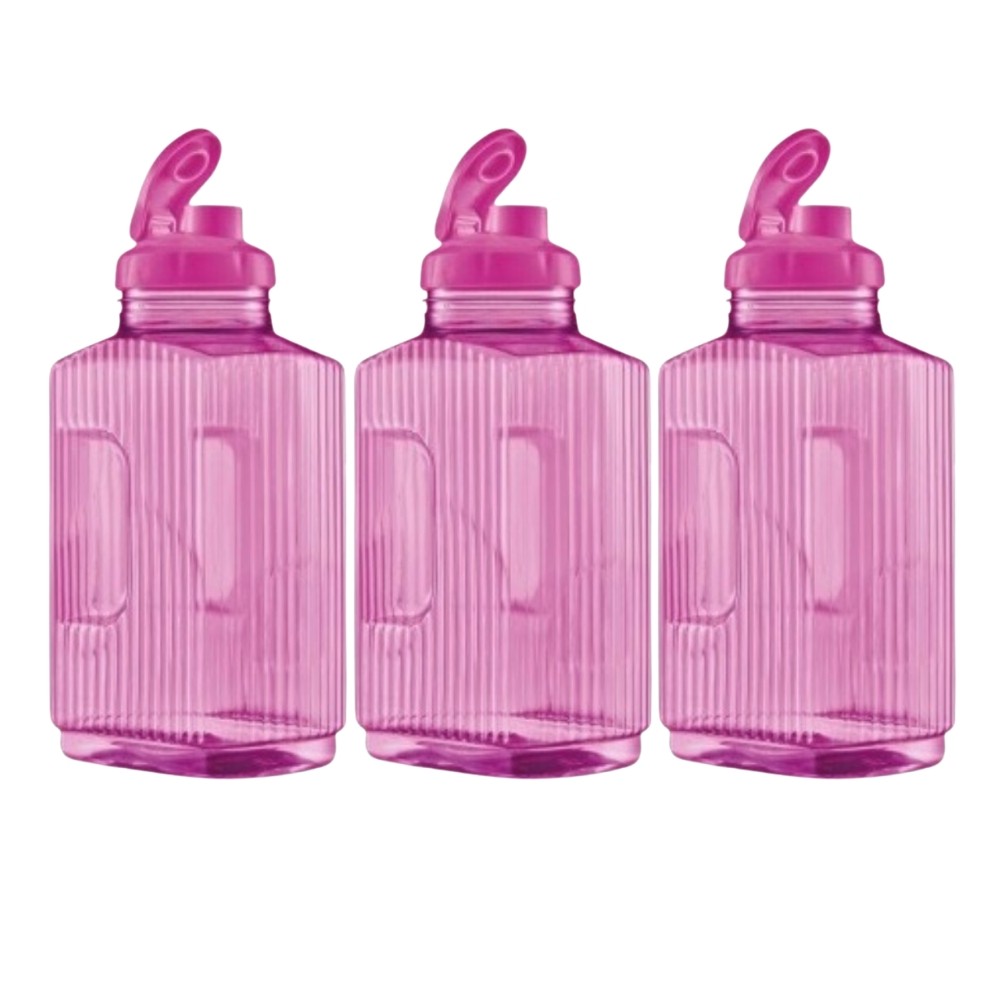 3 Jarra Garrafa De Água Suco Geladeira Tampa Higiênica 1,7lt em Oferta na Shopee