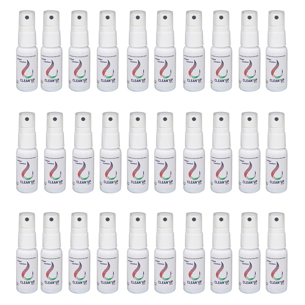 Kit 100 Limpa Lentes Clean UP de 25 ml Telas Tv Tela de Celular Atacado