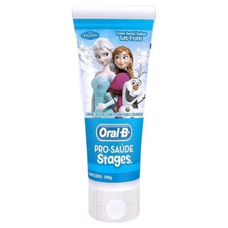 Creme Dental Oral B Stages Infantil Frozen 100g em Oferta na Shopee