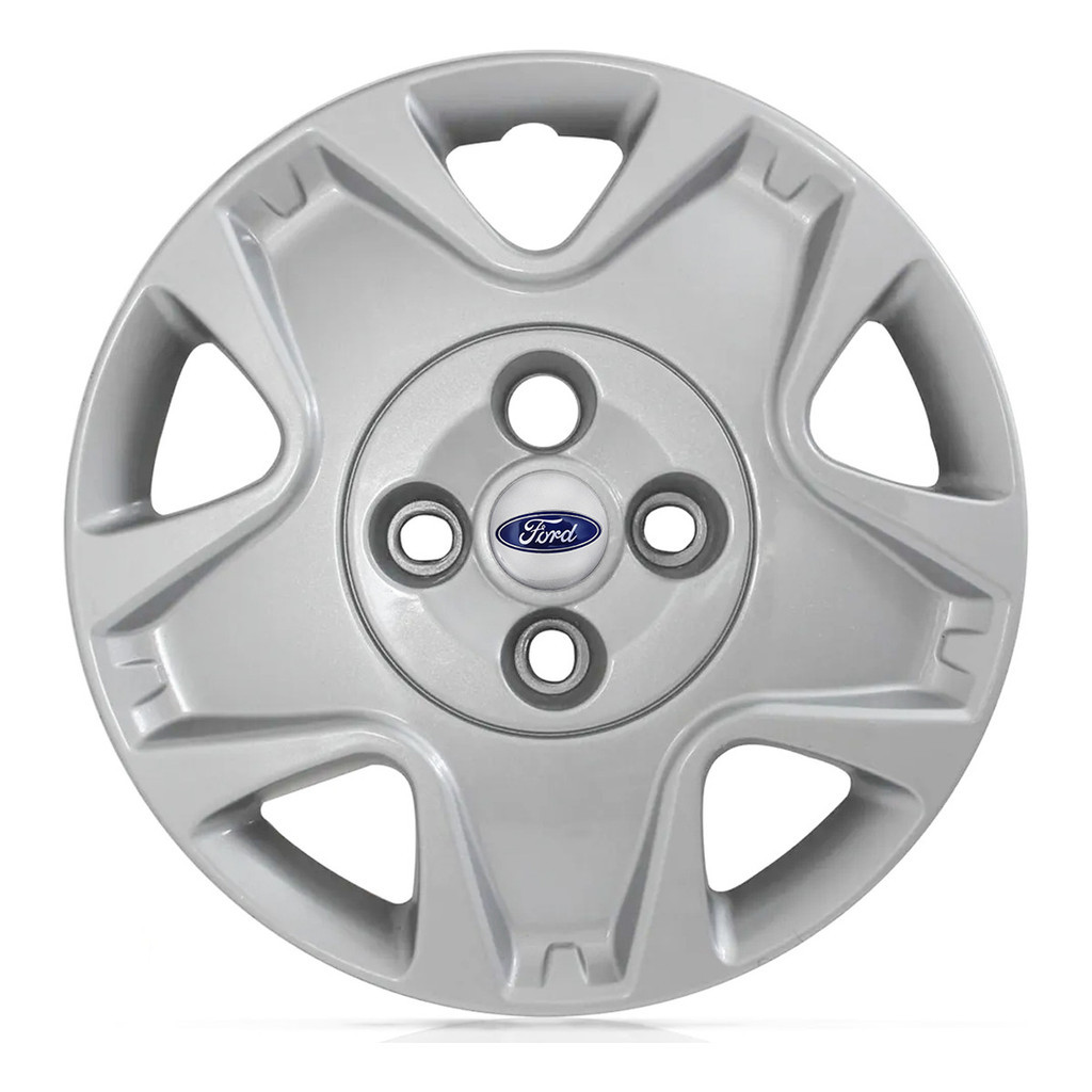 Calota Aro 14 Ford Fiesta Hatch Sedan 2011 2012 Prata
