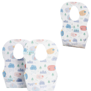 40 Babadores Descartáveis Bebê Impermeável C/ Bolso Coletor Introdução Alimentar Absorvente Nenem