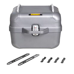 Bau Bauleto Smart para Moto com Porta USB Circuit 28 Litros até 9kgs Titanium - BA002-024