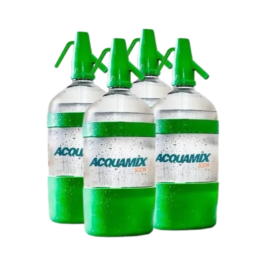 Kit 4 Águas Com Gás Acquamix Soda 1,5 Litros Soda Italiana