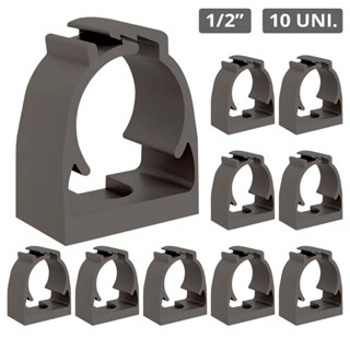 Kit 10 Pçs Abraçadeira Click PVC P/Tubo Condulete 1/2 Polegadas Varias Cores em Oferta na Shopee