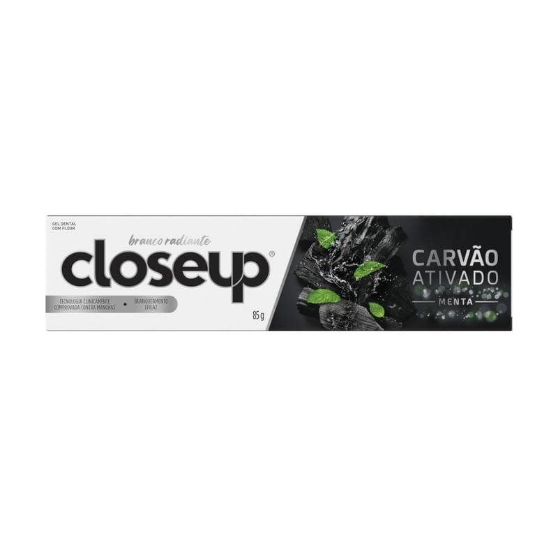 Creme Dental Closeup Carvão Ativado Menta 85g em Oferta na Shopee