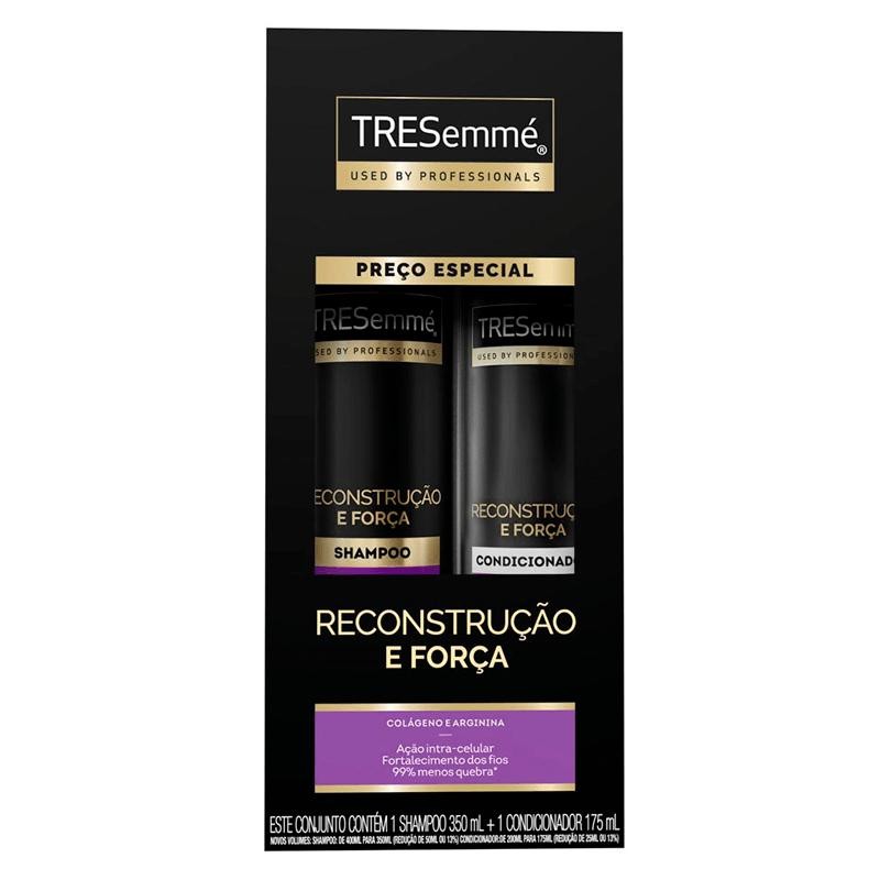 Kit Tresemmé Reconstrução e Força Shampoo 350ml + Condicionador 175ml em Oferta na Shopee