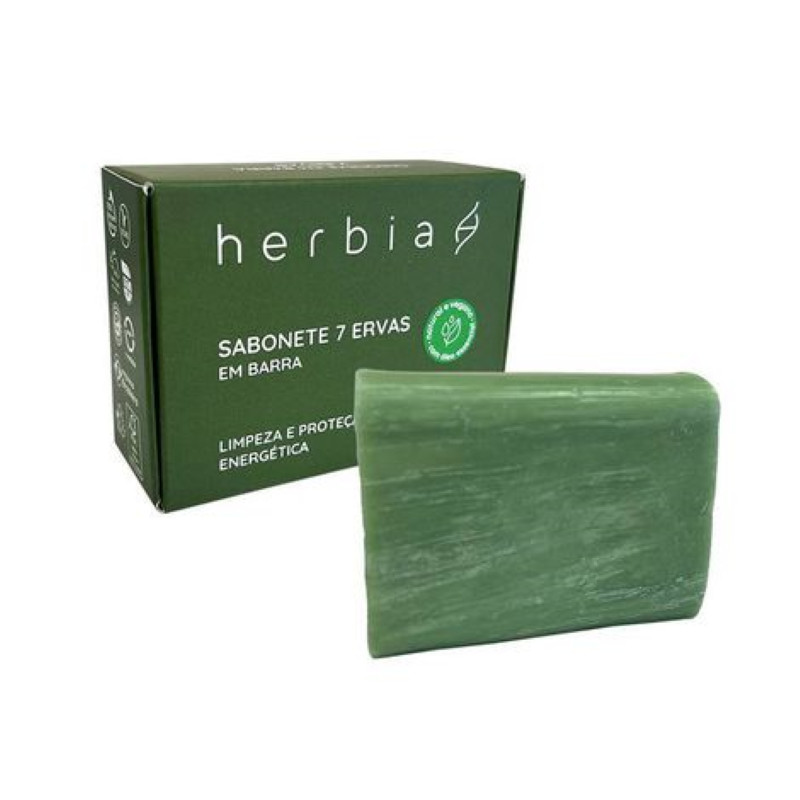 Sabonete 7 Ervas em Barra 90g Natural e Vegano Herbia