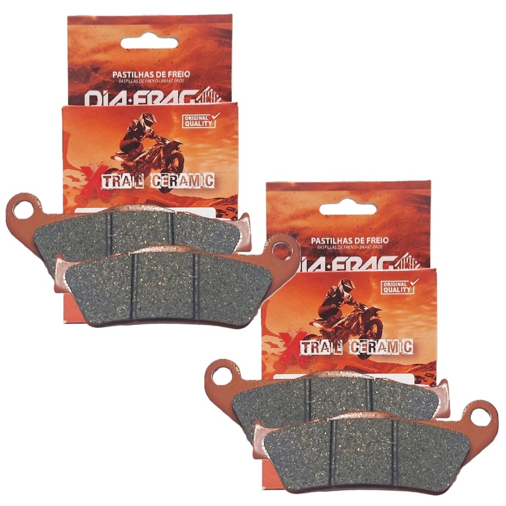 Kit Pastilhas de Freio Dianteiras Tiger 800 (Brembo) / Xtz 660 Teneré Diafrag Tr