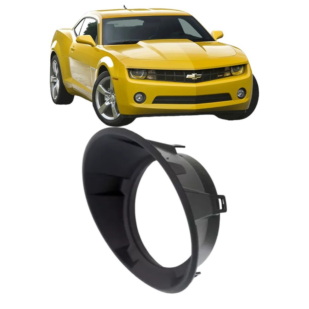 Grade Moldura Milha Chevrolet Camaro 2010 A 2013 Com Auxiliar De Direção Lado Direito
