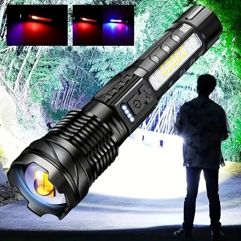 Lanterna Tática A Lanterna Laser Mais Potente Do Mundo, Adequada Para Acampamentos Em Fazendas