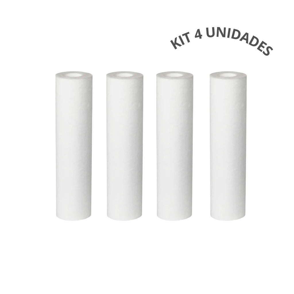 Kit 4 Filtro Refil Polipropileno Liso 9 3/4 1 5 10 20 Ou 50 em Oferta na Shopee