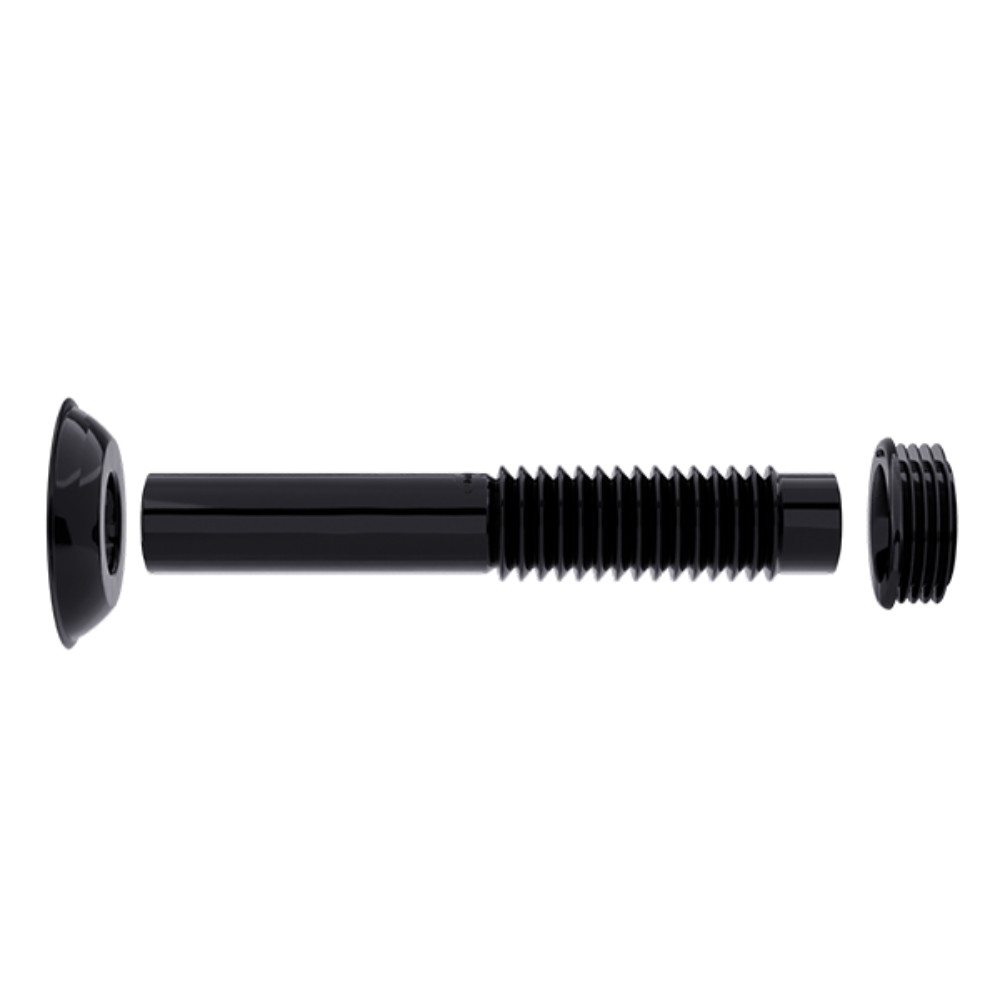 Tubo De Ligacao Ajustável Para Vaso Sanitário Preto Blukit