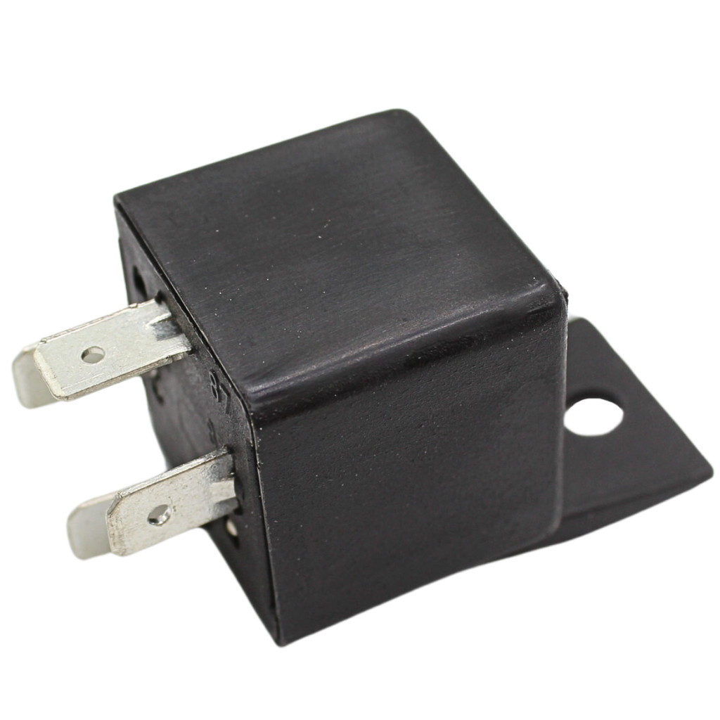 Relé 40A  Auxiliar 12V 4 Terminais Com Suporte Corcel 1 2 Belina Delrey Escort F100 F1000 Pampa