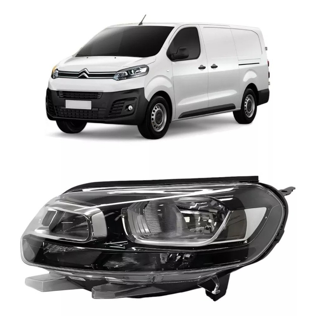 Farol Citroen Jumpy 2018 A 2025 / Fiat Scudo 2023 A 2025 Elétrico Esquerdo