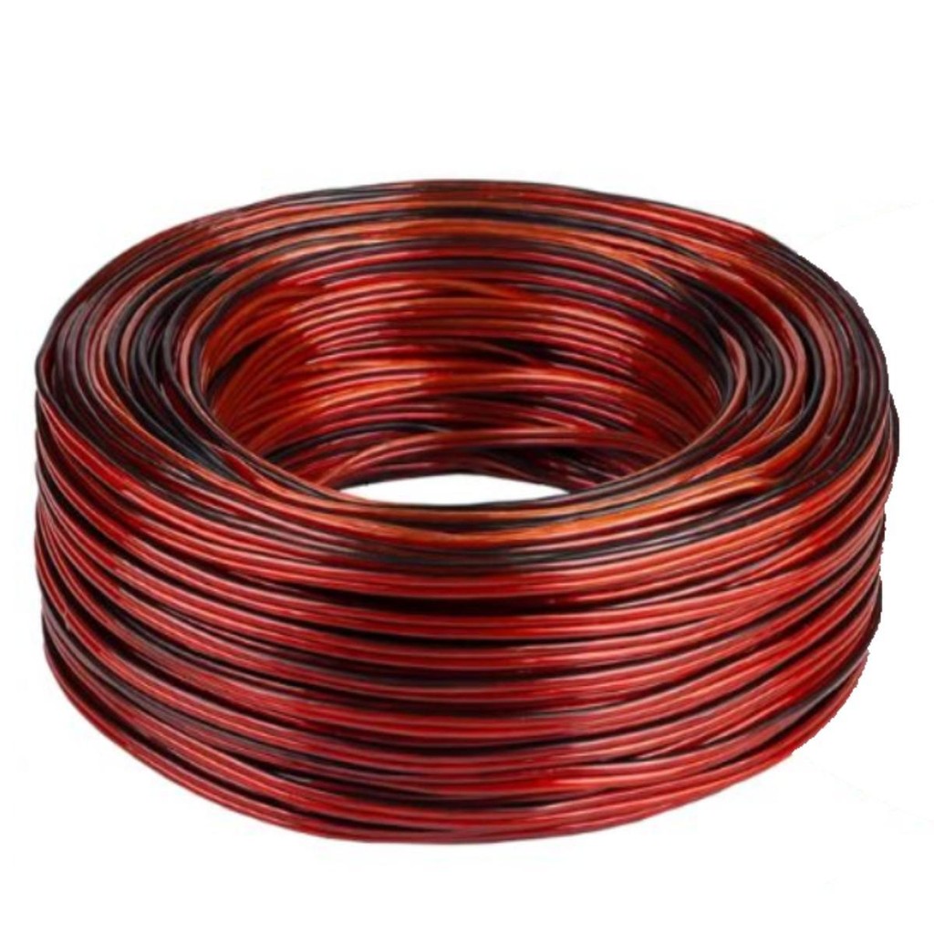 Cabo Som Automotivo Paralelo Bicolor Cristal 2X14mm² 2X1,50MM 100M Permak