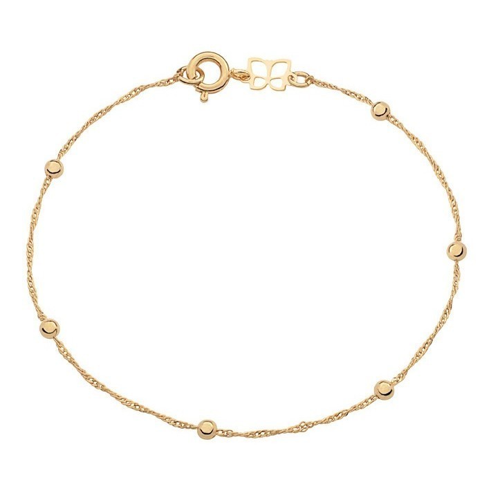 Detalhes do Pulseira Formada Com Bolas Med 18 Cm Rommanel 551203