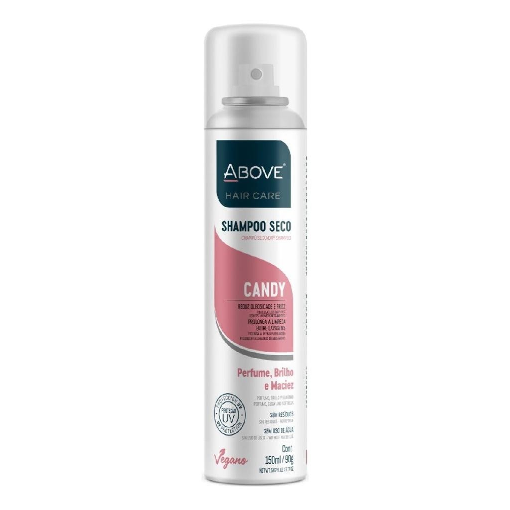 Shampoo A Seco Above Candy 150ml Reduz Oleosidade Perfume Brilho e Maciez