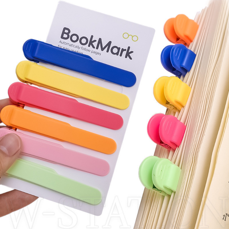 Encadernador De Clip De Silicone Para Leitura Com Páginas-Marcador De Paginação De Leitor Multifuncional-Fivela De Bookmark Portátil-Material Escolar De Papelaria Estudantes