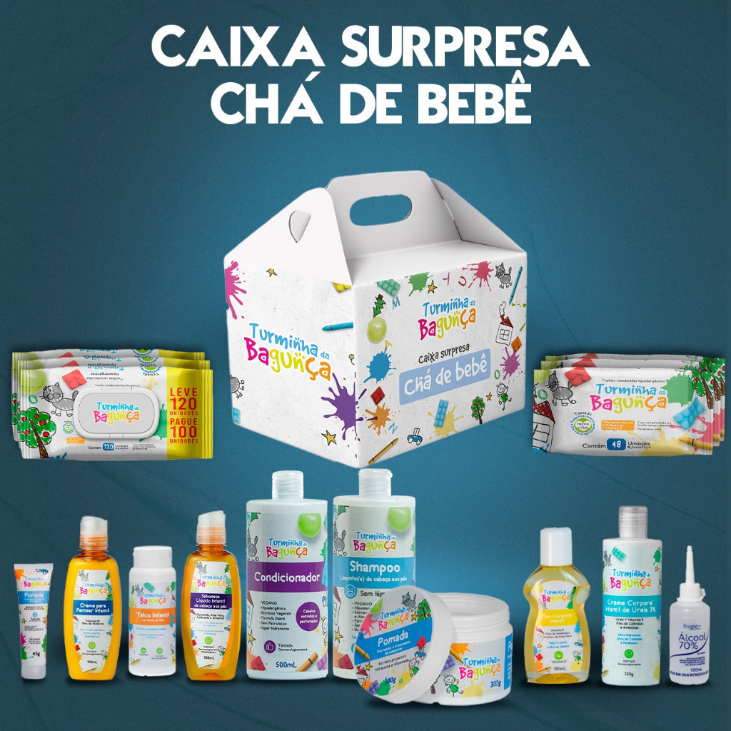 Kit Chá de Bebê Turminha da Bagunça  Kit Infantil - 18 Itens - Mega Promoção