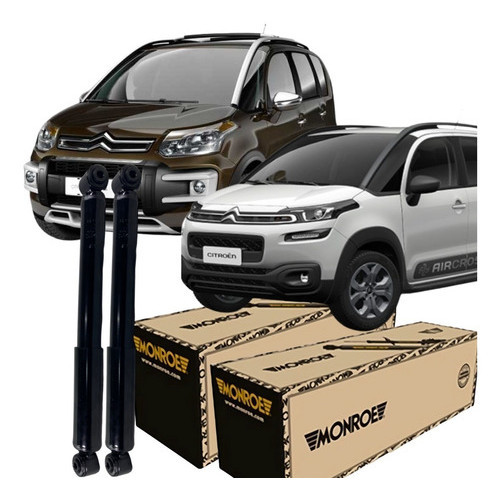 Par Amortecedor Monroe Traseiro Citroen Aircross 2010 2020 em Oferta na Shopee