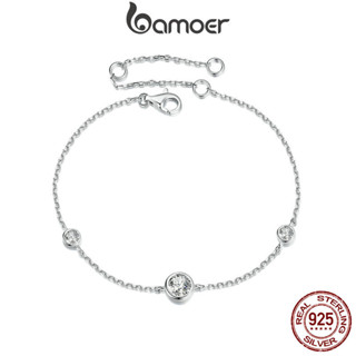 Bamoer 925 Sterling Sliver Bracelet Moissanite Starry Design Elegante Jóias De Ocasão Diária Presentes Para Meninas Femininas em Oferta na Shopee