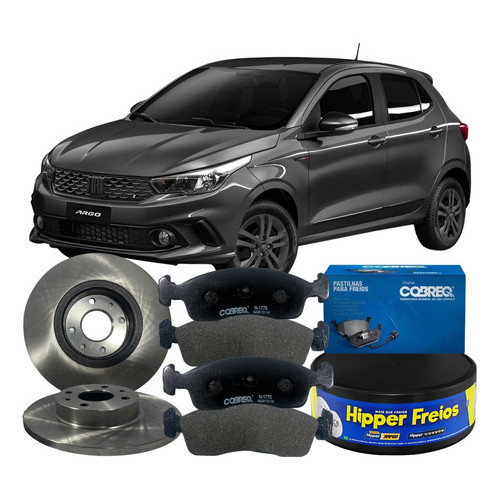 Jogo Disco Pastilha Freio Dianteira Fiat Palio Mobi Argo em Oferta na Shopee