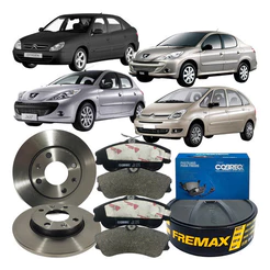 Jogo Disco Pastilha Dianteira Freio Peugeot 206 207 Xsara