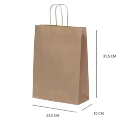 10~50 SACOLA KRAT 23,5 X 10 X 31,5 - (LC) REF:0046(CHOCO)