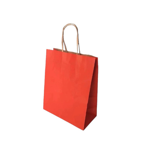 10~50 SACOLA PP KRAFT VERMELHO 9,5 X 7,5 X 14,5 (LC)  - REF:5031