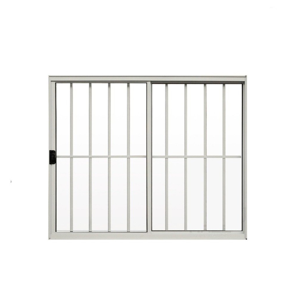 Janela de Alumínio de Correr 100x120cm 2 Folhas Grade Hale Esquadrias Branco em Oferta na Shopee