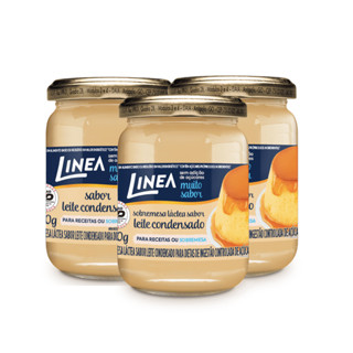 Kit 3 Leite Condensado Sem Adição De Açúcares 210g - Linea em Oferta na Shopee