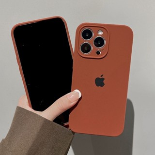 Capa De Silicone Marrom Para iPhone 17 16 15 14 Pro Max 13 12 11 Promax Proteção Anti-Queda em Oferta na Shopee