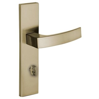 fechadura interna quadratta curva espelho 55mm latonado alianca em Oferta na Shopee