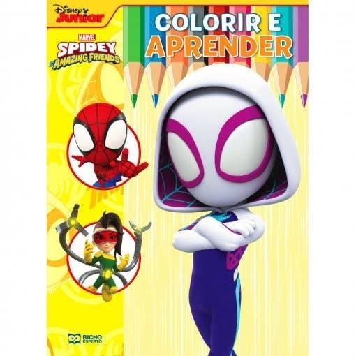 Colorir e Aprender Marvel - Spidey 2 Fantasma em Oferta na Shopee