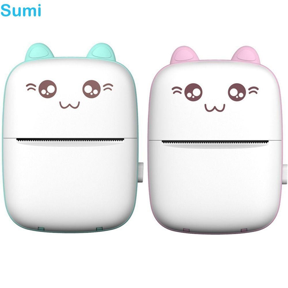 Impressora Térmica LUCKY-SUMI , Mini Fotográfica Plástica , Etiqueta Portátil DIY Cute Cat Bluetooth Sem Fio