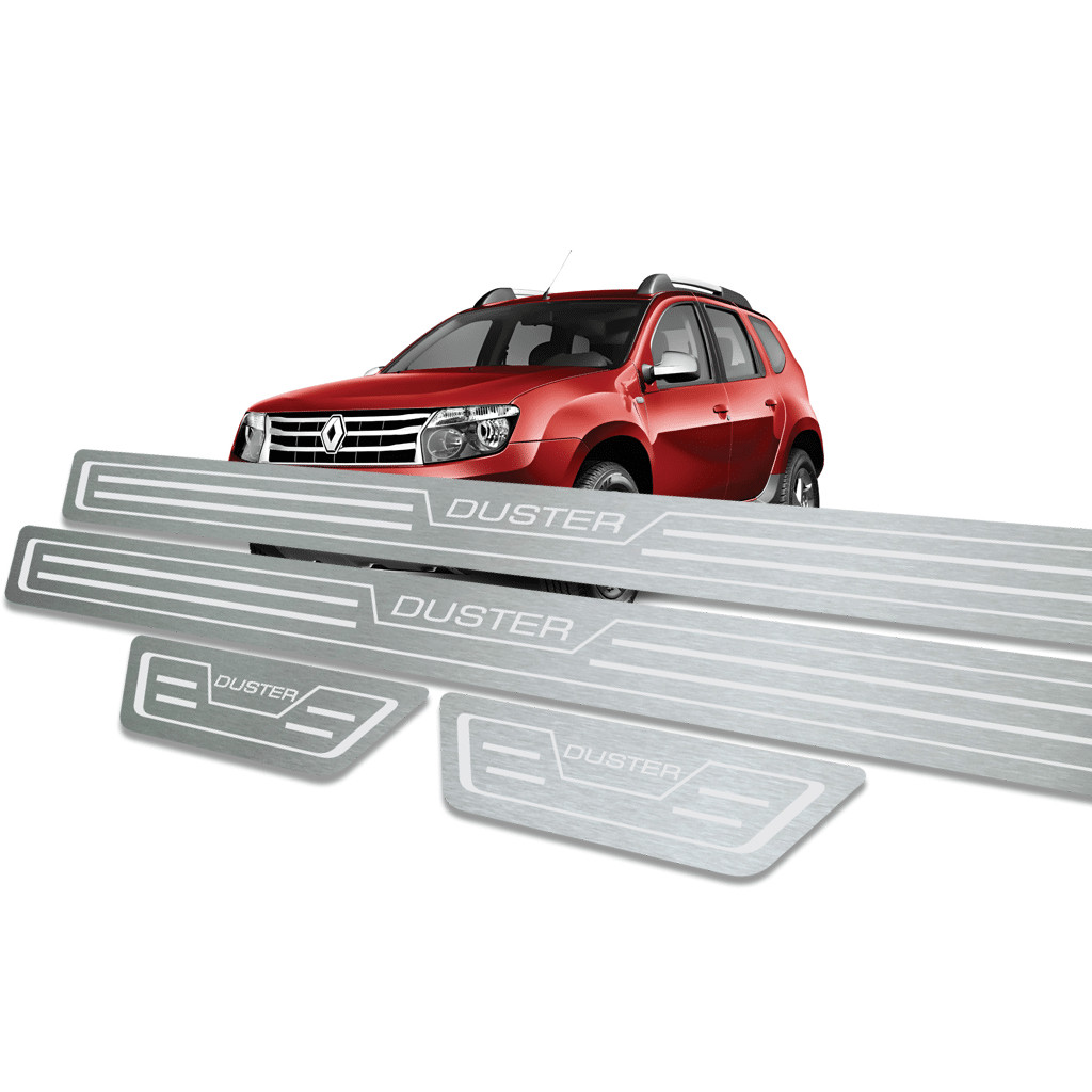 Soleira de Porta Duster 2011 até 2020 - Aço Inox em Oferta na Shopee