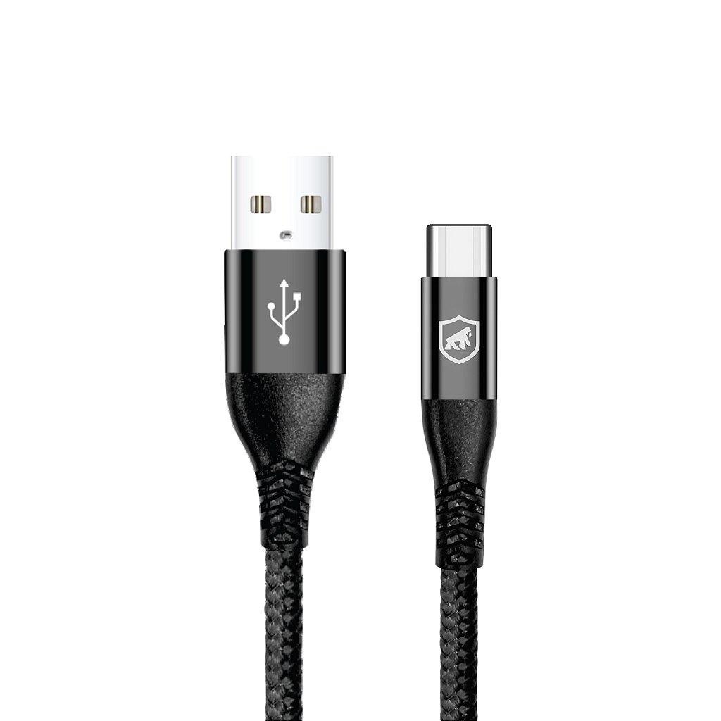 Cabo Raptor Gshield Tipo C / USB A 1m Nylon Balístico Turbo Proteção Inteligente p/ Android e iPhone em Oferta na Shopee