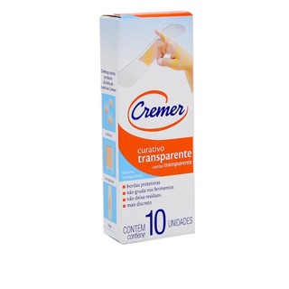 CURATIVO TRANSPARENTE CREMER COM 10 UNIDADES em Oferta na Shopee