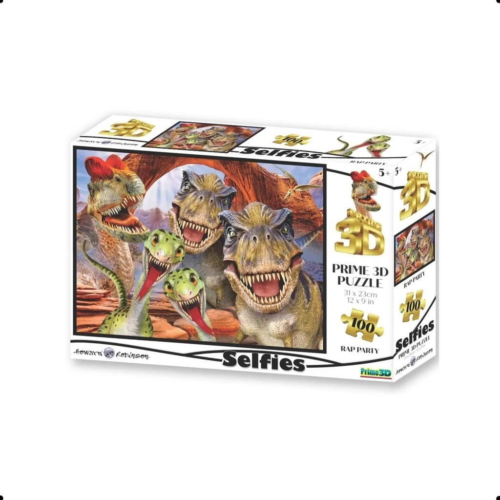 Brinquedo Jogo Quebra cabeça Infantil 3D Dino Selfie 100 Peças +7 anos Multikids Educativo em Oferta na Shopee